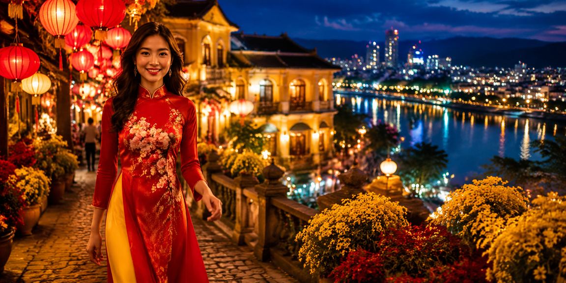 Không khí chợ đêm Đà Lạt về ban đêm, người dùng xem thưởng và ưu đãi trên điện thoại